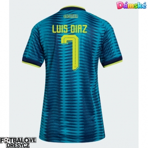 Kolumbie Luis Diaz #7 Dámské Venkovní Dres MS 2026 Krátký Rukáv